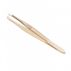 Penseta pentru sprancene tesita-aurie Pollie-02626 Accesorii / pensule machiaj